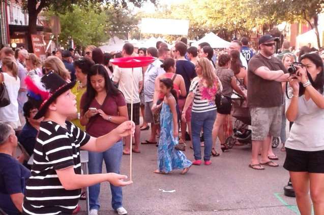 This is me performing in the Bishop Arts District in July 2012 for the Bastille on Bishop festival. 