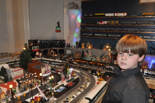 This is just a small part of the amazing train room built by Santa Mike White in Somerville, Tennessee.
