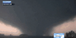 Another night in Dallas when the TV was filled with photos of bad storms. 