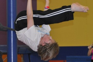 Trapeze lesson Lone Star Circus School