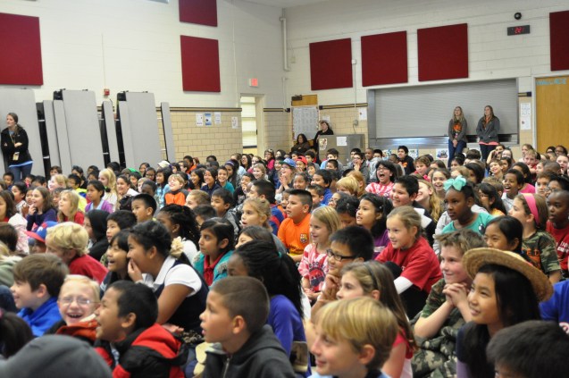 Slappy and Monday's Circus Science Show audience