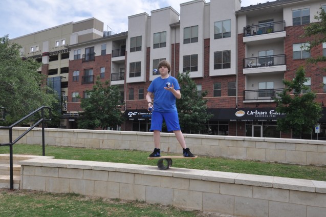 13-year-old juggler Kameron Badgers at SpinFest