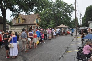 French Crepes Line at Bastille on Bishop