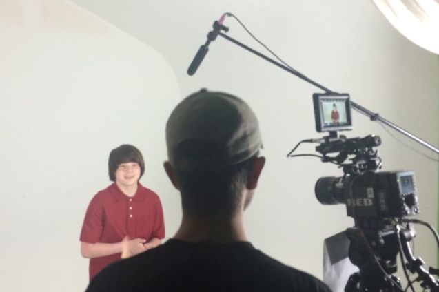 Kameron and Marco filming Ashla's PSA