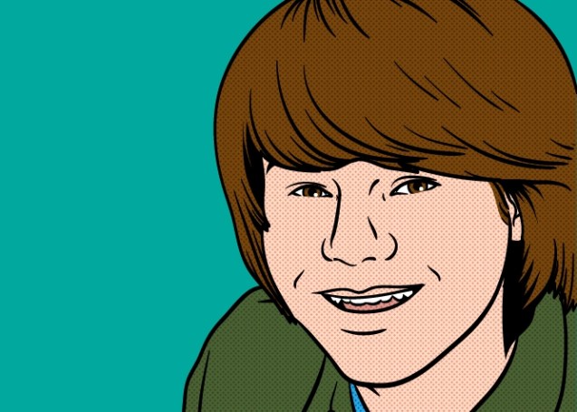 Kameron Badgers as a cartoon