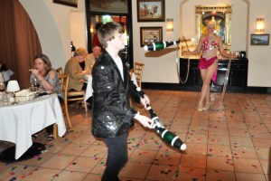 Kameron Badgers performing at Cadot French Restaurant