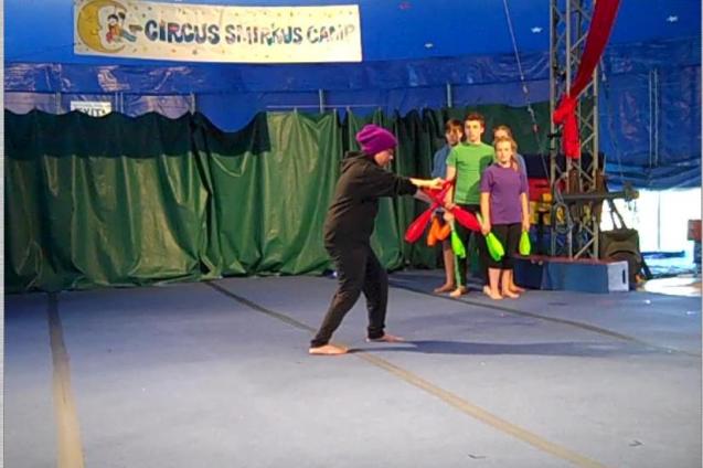 Screen Cap Solo Juggling Act End of Camp Show 1