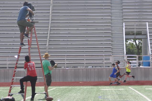 Kameron Badgers on set August 2017