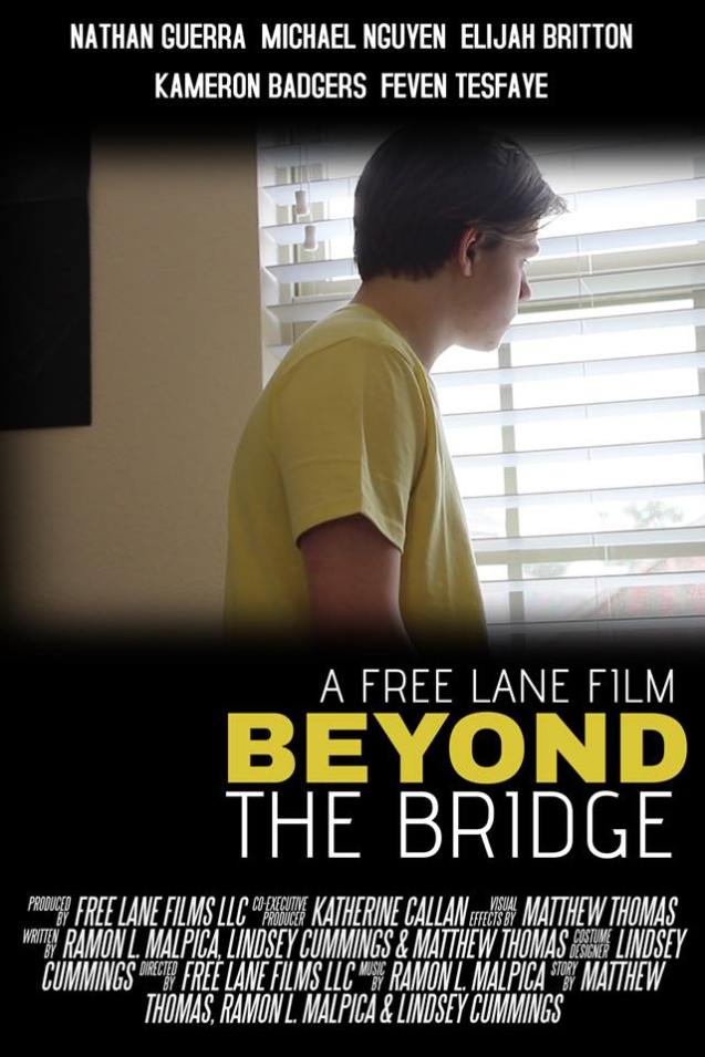 Kameron Badgers as J<a cob Carter on movie poster for Beyond the Bridge